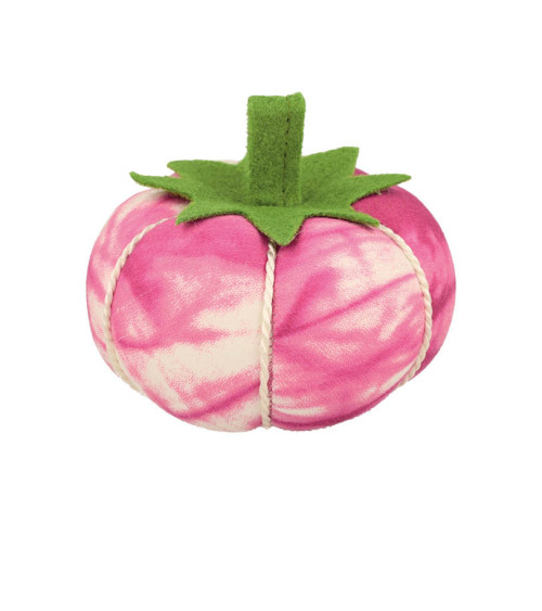 Tomate porte-épingles 8cm tie&die fuchsia