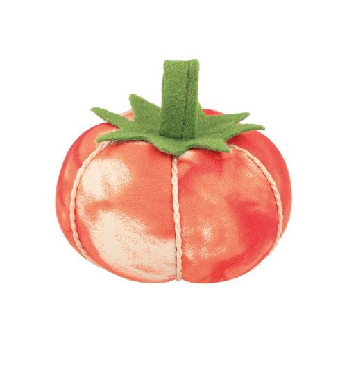 Tomato pin holder 8cm tie&die orange coral
