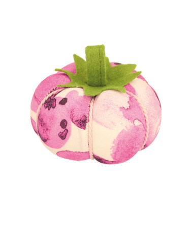 Tomato pin holder 8cm fuchsia bubbles