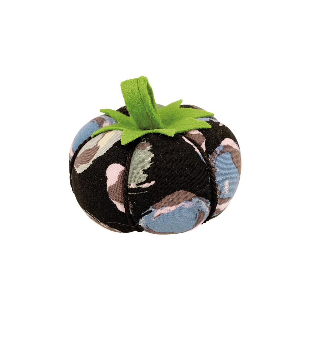Tomatenstifthalter 8cm blaugrüne Blasen schwarzer Hintergrund