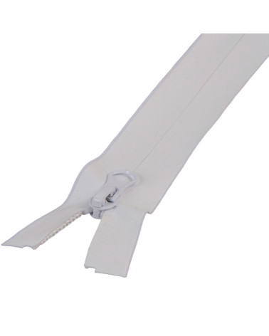 Fermeture invisible blanc