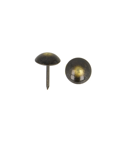 Chiodi per tappezzeria - 250 pezzi centro nero/oro 11 mm