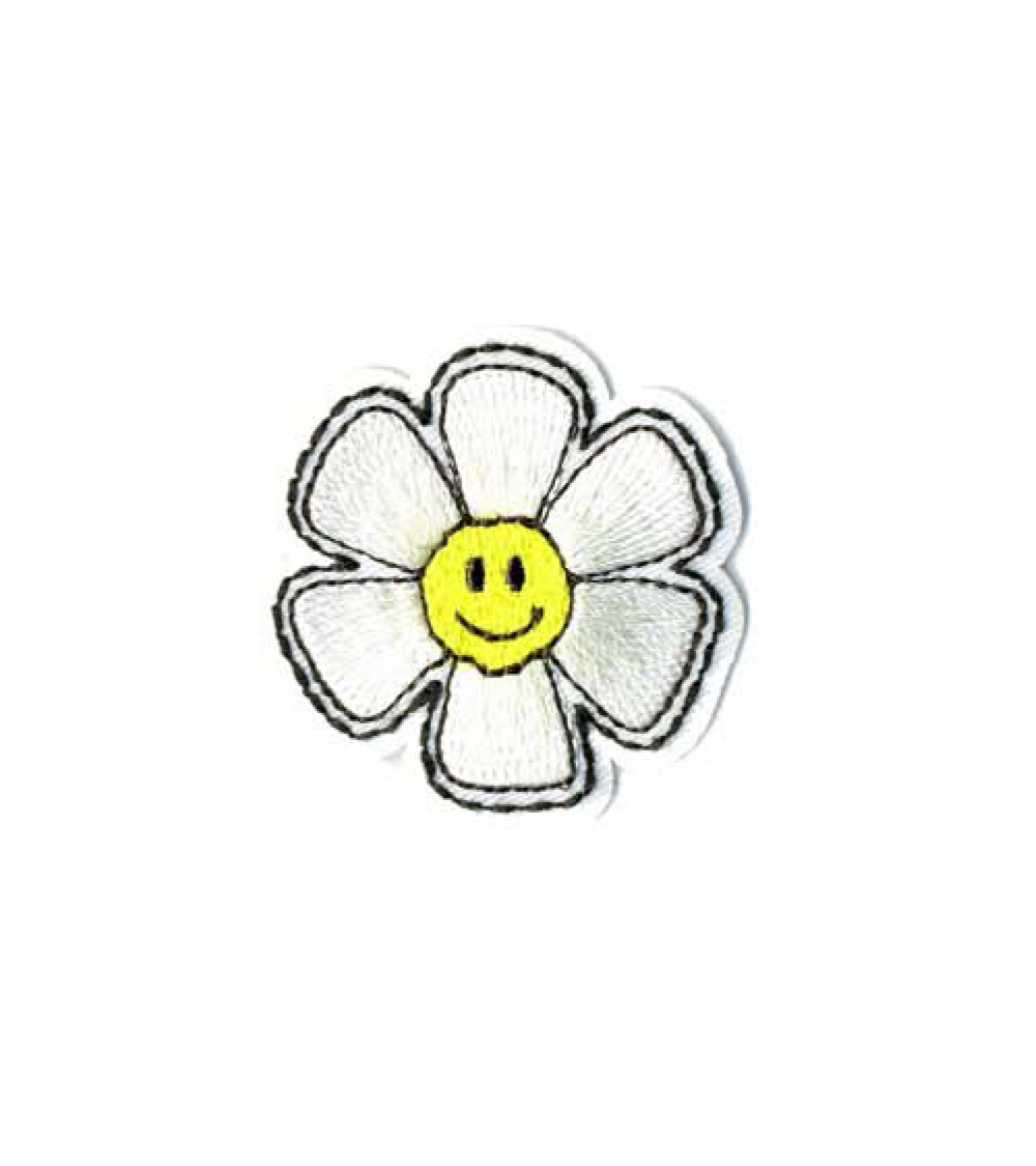 Daisy iron-on patch