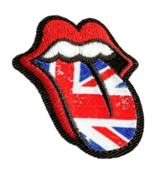 USA language iron-on badge