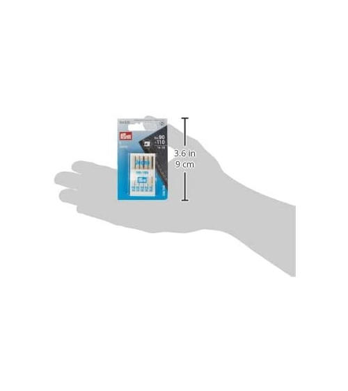 Lot de 5 aiguilles Prym pour machines à coudre jean130/705 taille 90-110