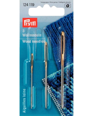 Pointless wool needles Prym n°1,3,5