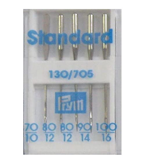 Lot de 5 aiguilles universelles pour machines à coudre 130/705 Standard 70-100