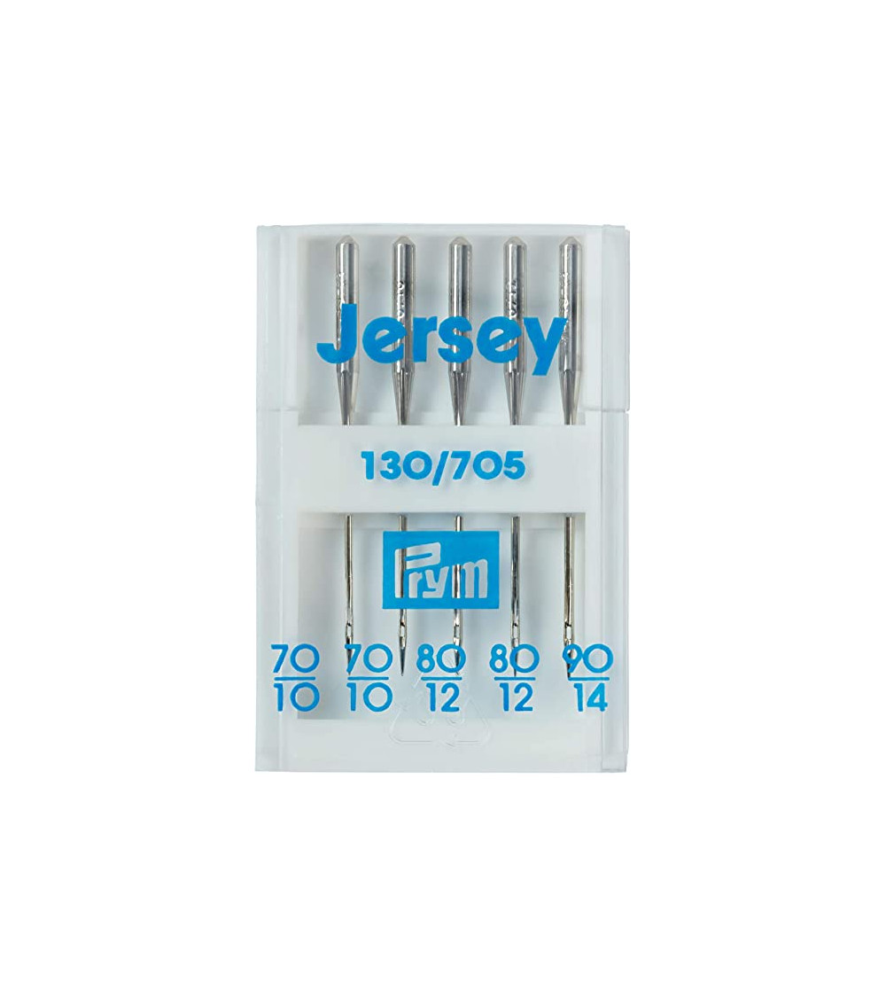 Lot de 5 aiguilles Prym pour machine à coudre à talon plat jersey