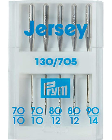 Pack of 5 Prym needles for flat shank jersey sewing machines