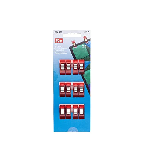 Pack of 12 Prym fabric clips 2.6 cm
