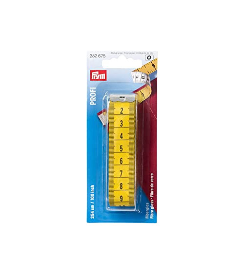 Cinta métrica profesional de fibra de vidrio Prym, 254 cm, 100 pulgadas
