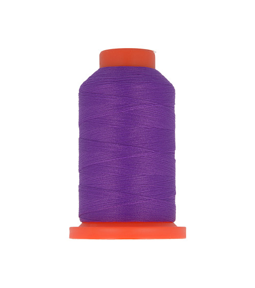 Set of 3 spools of 1000m polyester foam thread made in France for overlockers Purple