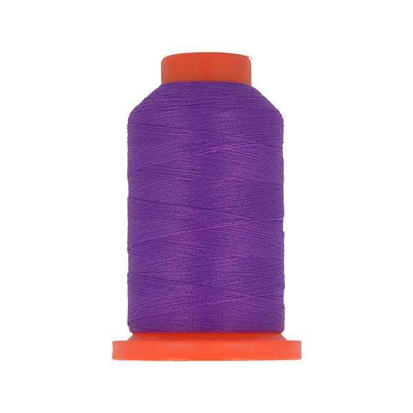 Lot de 3 bobines fil mousse polyester 1000m fabriqué en France pour surjeteuse Violet