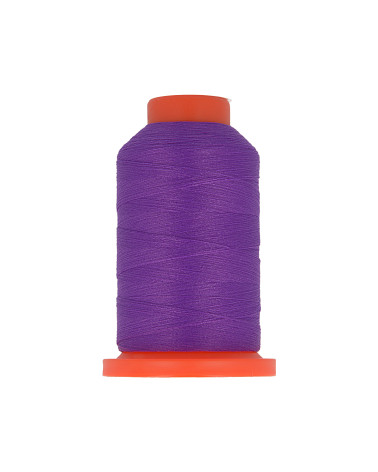 Set of 3 spools of 1000m polyester foam thread made in France for overlockers Purple