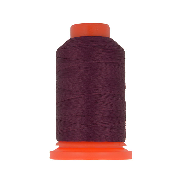 Lot de 3 bobines fil mousse polyester 1000m fabriqué en France pour surjeteuse Rouge bordeaux