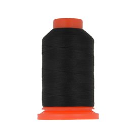Lot de 3 bobines fil mousse polyester 1000m fabriqué en France pour surjeteuse Noir