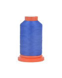 Lot de 3 bobines fil mousse polyester 1000m fabriqué en France pour surjeteuse bleu foncé