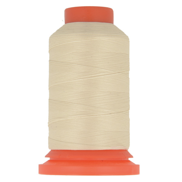 Lot de 3 bobines fil mousse polyester 1000m fabriqué en France pour surjeteuse beige