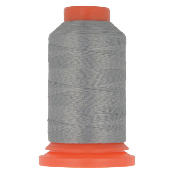 Lot de 3 bobines fil mousse polyester 1000m fabriqué en France pour surjeteuse gris
