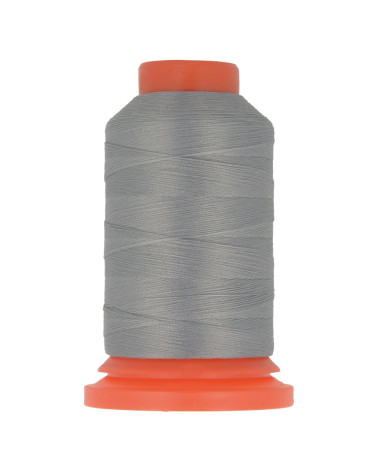 Set of 3 spools of 1000m polyester foam thread made in France for overlocker gray