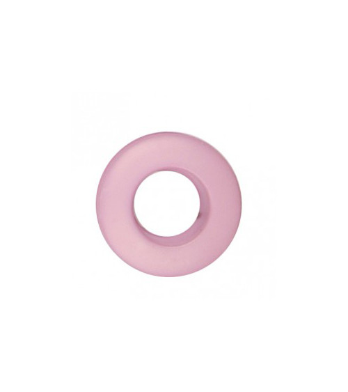 Lot de 6 oeillets plastique 25mm rose