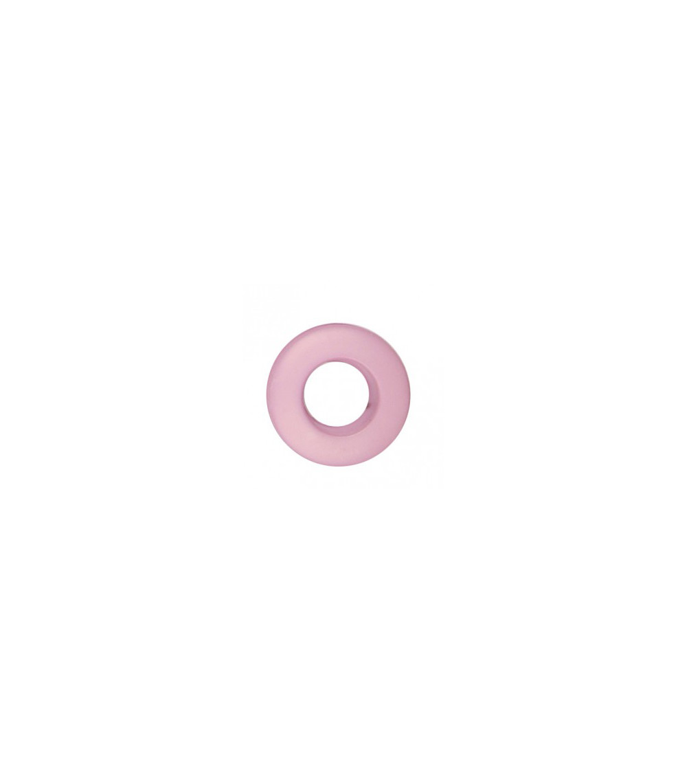 Lot de 6 oeillets plastique 25mm rose