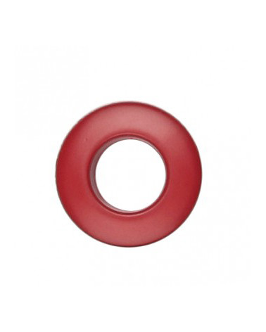 Lot de 6 oeillets plastique 25mm rouge