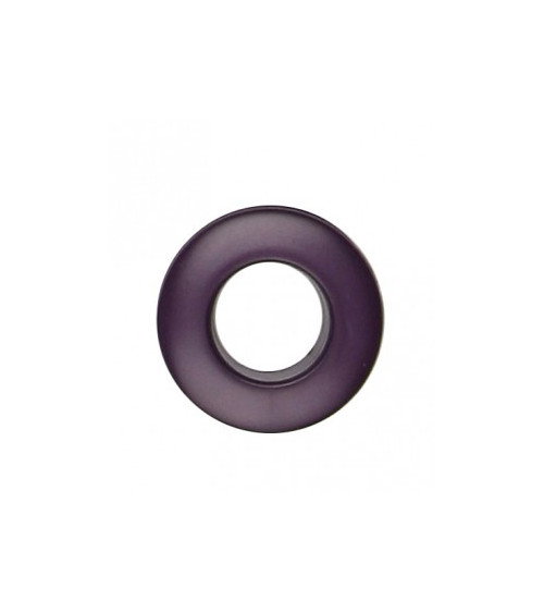 Lot de 6 oeillets plastique 25mm aubergine