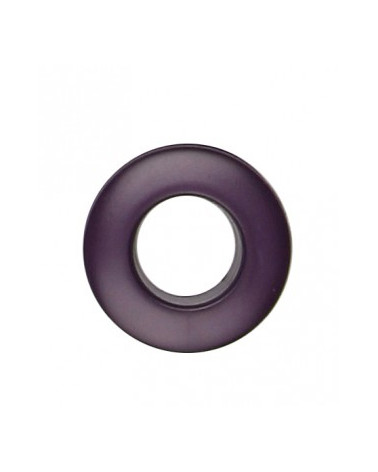 Lot de 6 oeillets plastique 25mm aubergine