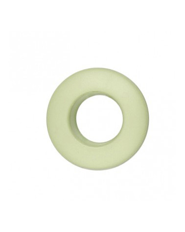 Set of 6 plastic eyelets 25mm anise green