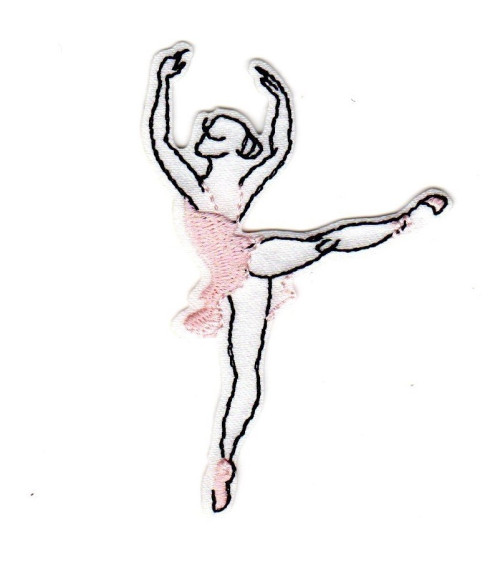 Iron-on patch Little Dancer Ballerina 5x5.5 cm
