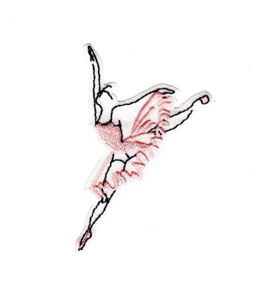 Ecusson thermocollant Danseuse en hauteur 4,5x7 cm