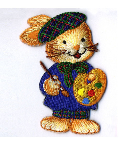 Painter rabbit badge
