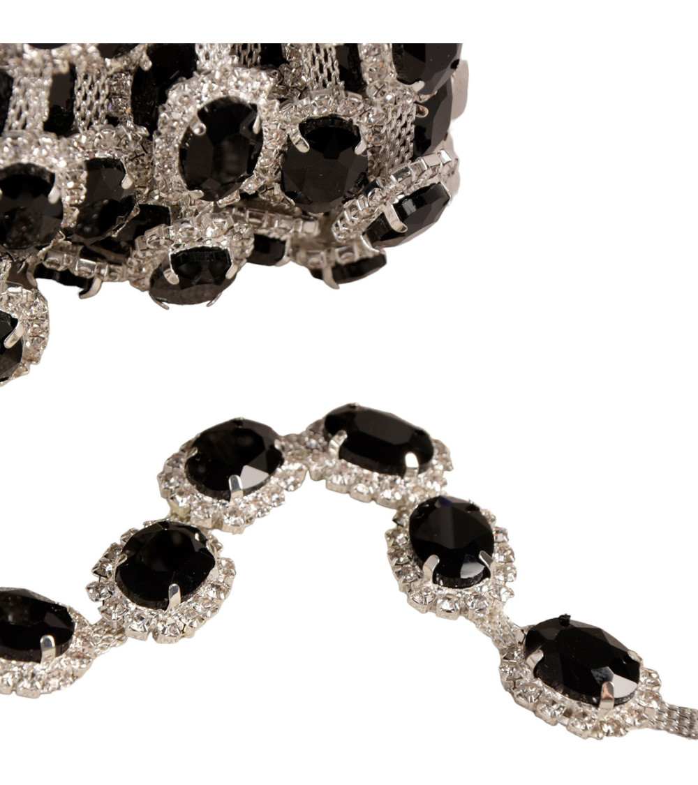 5m reel with 15mm black stone braid