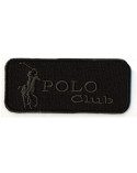 Lot de 3 écussons Polo Club noir thermocollants