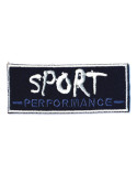 Ecusson sport bleu thermocollant