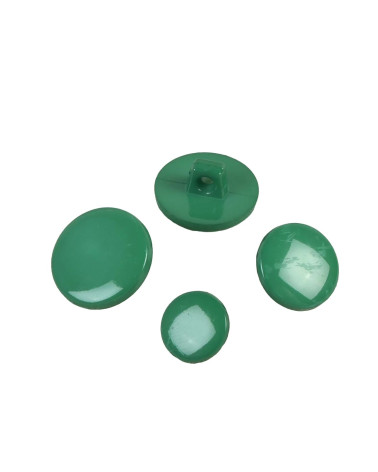 Set of 6 canary blue recycled nylon shank buttons