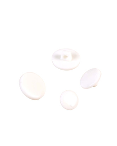 Bouton à queue nylon recylé blanc