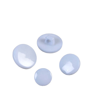 Bouton à queue nylon recylé bleu layette