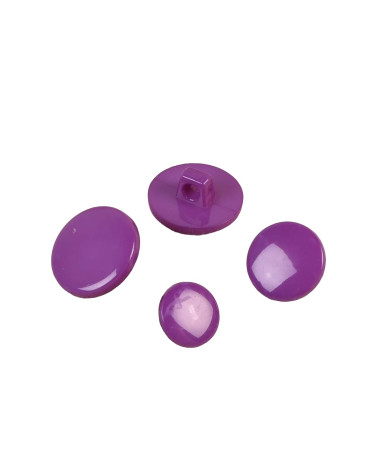 Lot de 6 boutons à queue nylon recylé violet lilas