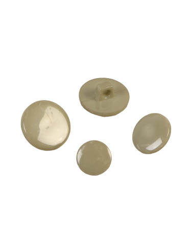 Recycled khaki nylon shank button