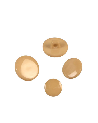 Set of 6 antelope beige recycled nylon shank buttons