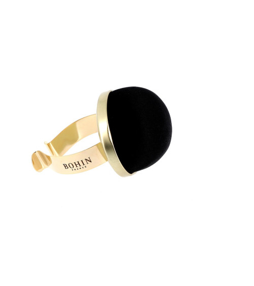 Bohin black velvet metal ball bracelet