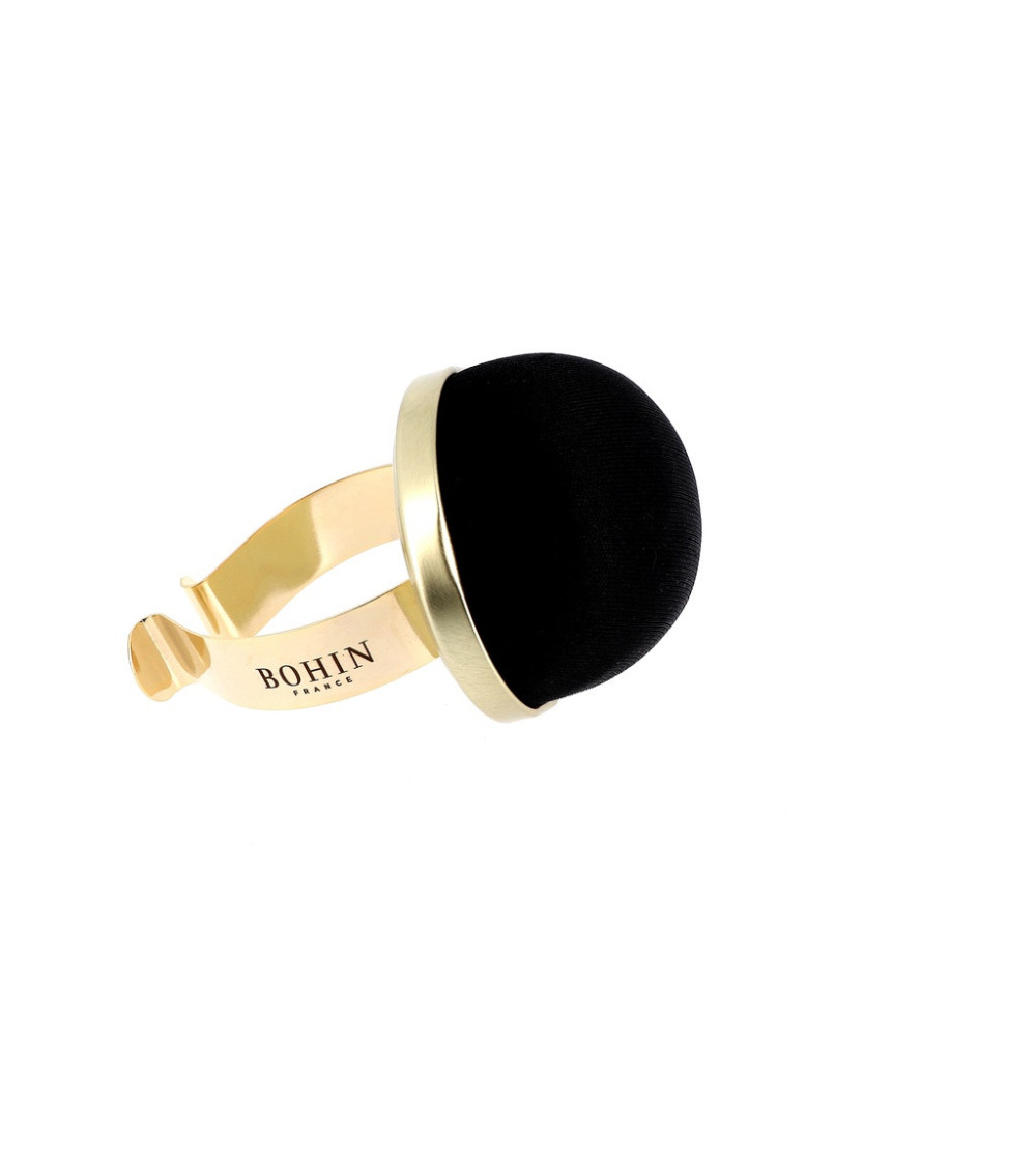 Bracciale Bohin con sfere metalliche in velluto nero