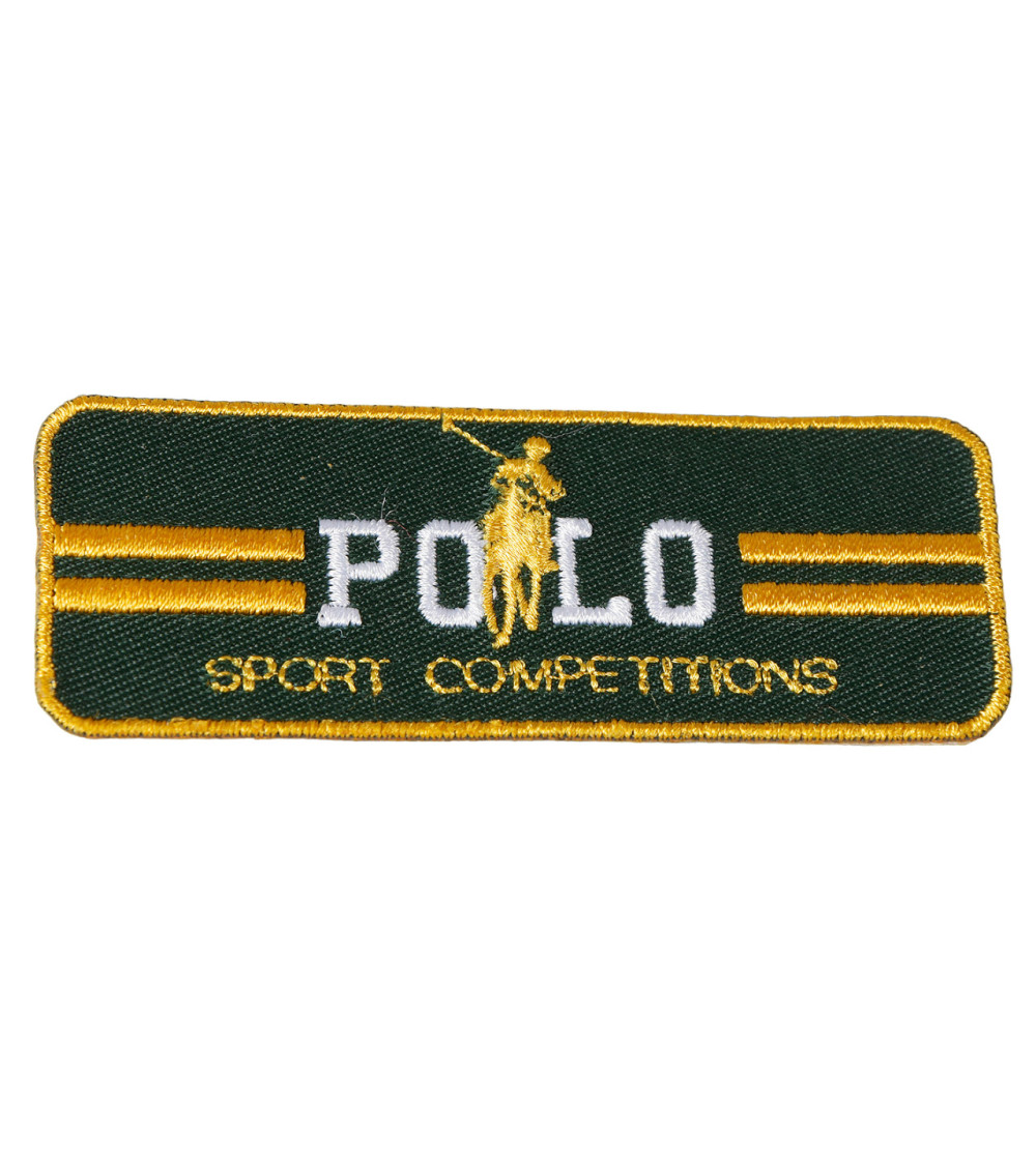 Ecusson polo sport vert 3cm x 7cm