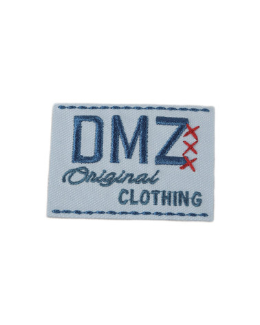 DMZ iron-on patch blue 5cmx3.5cm