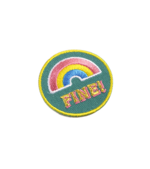 Fine iron-on message patch! 4cm x 4cm