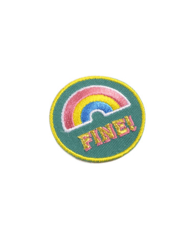 Fine iron-on message patch! 4cm x 4cm