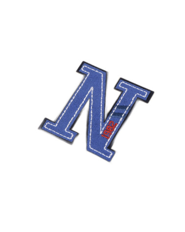 Iron-on patch n 1982 raw denim 5cm x 4.5cm