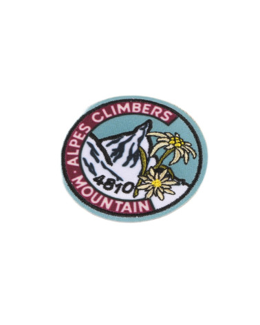 Iron-on mountain badge 4810 climbers 5cm x 5cm